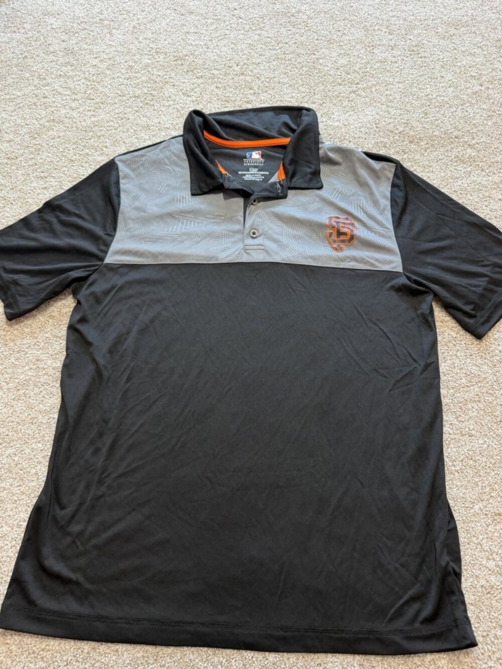 MLB Merchandise San Francisco Giants Collared Short Sleeve Shirt Mens Size Large